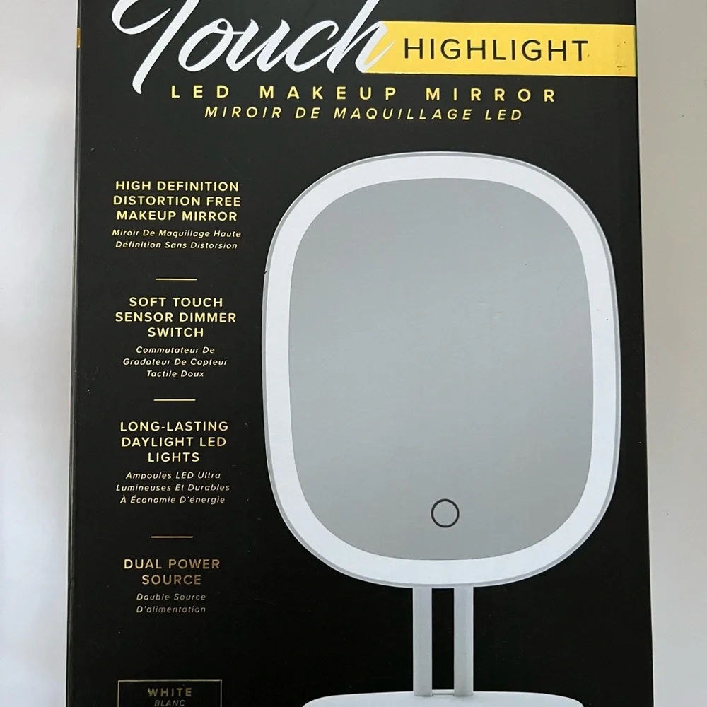 Impressions Vanity Touch Highlight Makeup Mirror with LED Light, Dressing Tablet